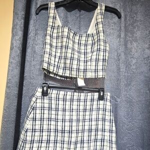Abercrombie scarlett mini skort and top set